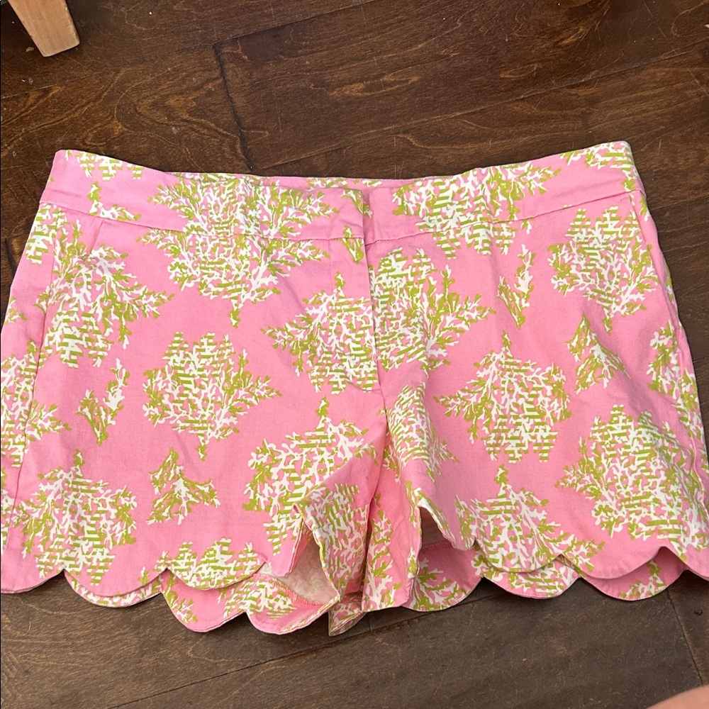 Crown & Ivy Pink and Green High Waist Shorts 14